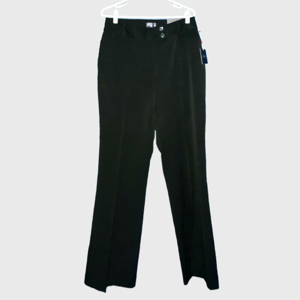 Rafaella Black Boot-Cut Dress Pants (12P)